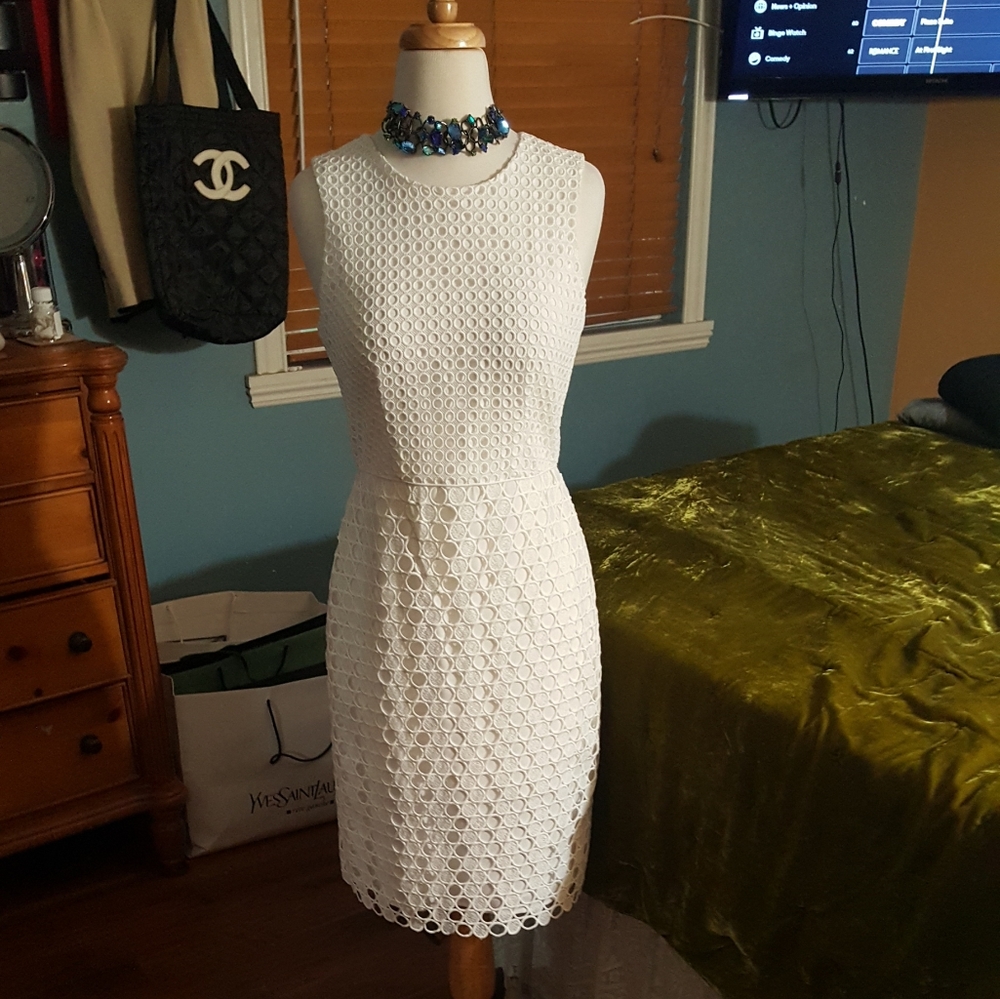 Anne Taylor white dress 4P